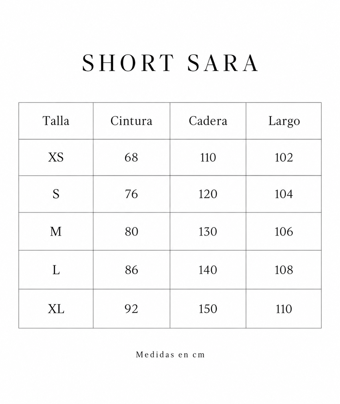 Short Sara PRE-ORDER